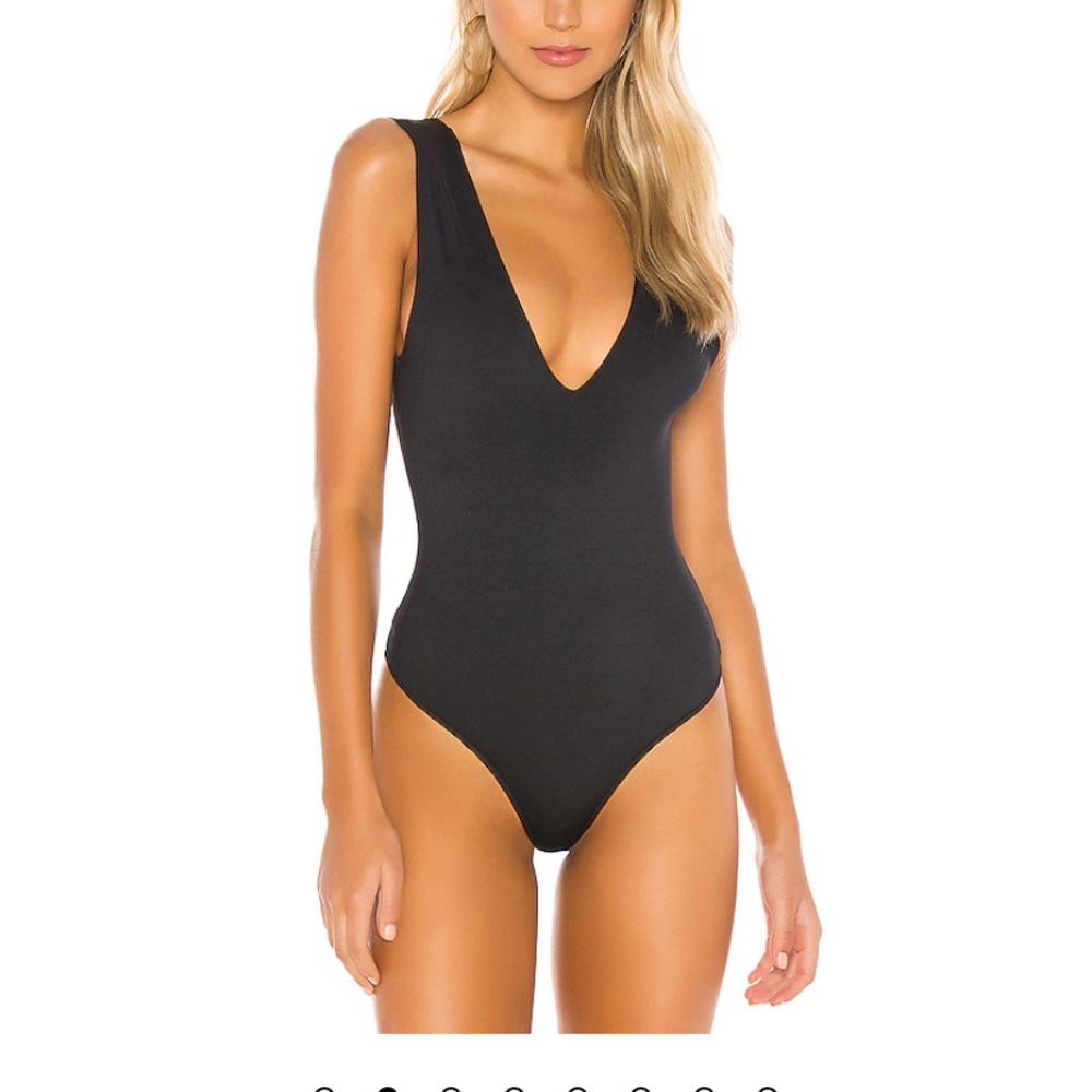 Free people Keep It Sleek Bodysuit in Black M